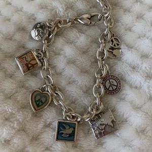 Peace on Earth Brighton charm bracelet